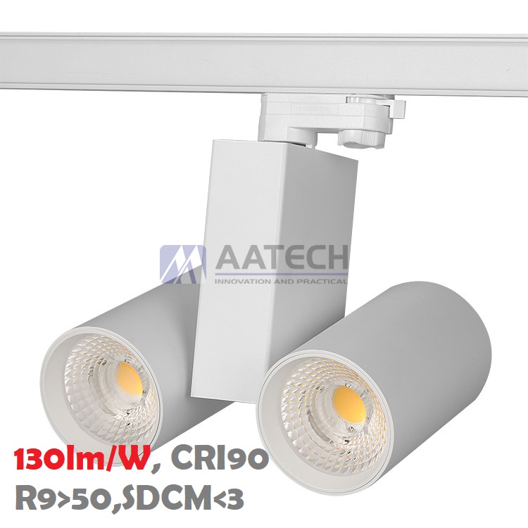 Spot LED blanc + colerette nickel satiné 10W multi couleur IP65 IK05  classe3 RT2012 - Cintrat - INDIDO36030